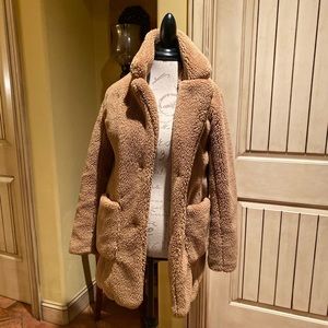 Brown teddy coat